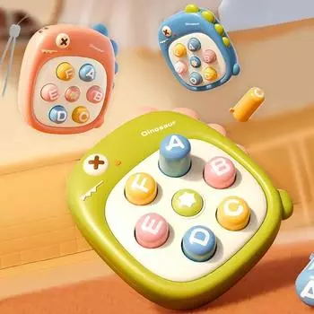 Детские стучащие игрушки с героями мультфильмов Монтессори, портативные декомпрессионные игрушки для малышей, образовательный подарок на день рождения, тема животных, детская боевая игра