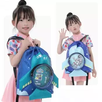 Детские сумки для плавания с героями мультфильмов, водонепроницаемые, разделяющие влагу и сухость, рюкзак для плавания, сумка для хранения одежды и обуви, пляжная сумка, спортивные сумки