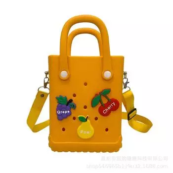 Детские сумки Модные сумки-желе Сумки через плечо Новые ажурные пляжные сумки для улицы Ручная сумка Сумки через плечо Детские маленькие квадратные сумки