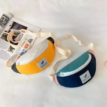 Детские сумки весна новая мода универсальные поясные сумки для мальчиков повседневные сумки-мессенджеры корейская версия детских нагрудных сумок жёлтый