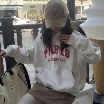 Детские свитера с капюшоном Plus Velvet для девочек и мальчиков на осень и зиму, универсальные топы 140 чёрный