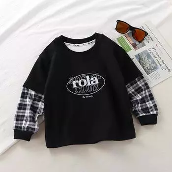 Детские свитера Весенне-осенние модели для мальчиков и девочек Верхняя одежда Спортивная одежда Плюс вельвет 100cm