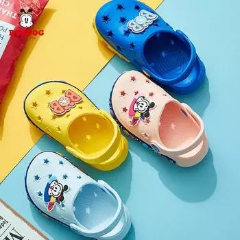 Детские тапочки Babu bean с дырочками, летние детские тапочки с героями мультфильмов, дышащие пляжные тапочки с дырочками 140 yards inner length 13.5CM