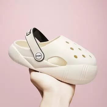 Детские тапочки Baotou, летние, для мальчиков и девочек, классные тапочки, для девочек, садовая обувь, детская обувь для младенцев, для мужчин 26-27 белый