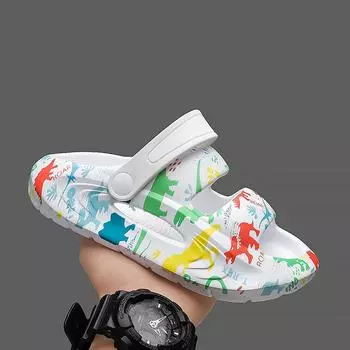 Детские тапочки Детские тапочки Пляжная обувь Crocs Шлепанцы Size30 ,Foot Length18.5cm белый