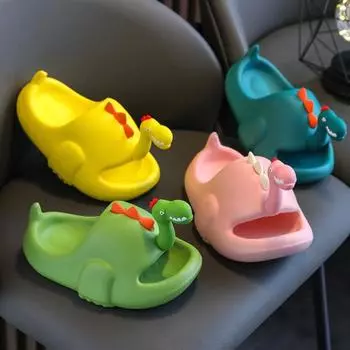 Детские тапочки для девочек, размер 22–40. Летняя домашняя противоскользящая обувь. 160 жёлтый