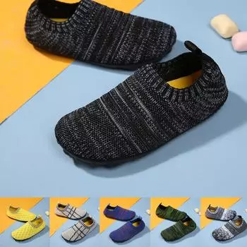 Детские тапочки для мальчиков и девочек, обувь для малышей на нескользящей подошве, детские тапочки, унисекс 24/25 чёрный