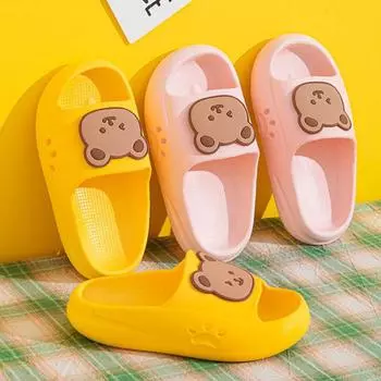 Детские тапочки EVA, милый мультяшный дизайн, унисекс для младенцев, детей постарше и детей постарше, летние сандалии для родителей и детей 22/23