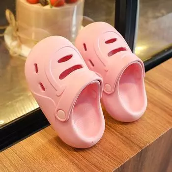 Детские тапочки летние для мальчиков, симпатичные домашние туфли для отдыха, для девочек, для малышей, для пляжа, с мягкой подошвой, классные тапочки 140MM жёлтый