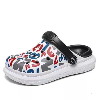 Детские тапочки мужские летние для девочек, мягкие нескользящие тапочки с эффектом мешка на голове, женские туфли с дырками в виде сокровищ, детские сандалии для мальчиков, одежда для улицы 26 красный