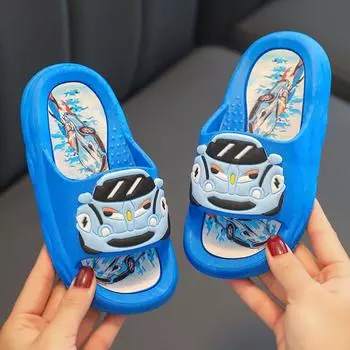 Детские тапочки Нескользящие легкие и мягкие тапочки для мальчиков 22-23