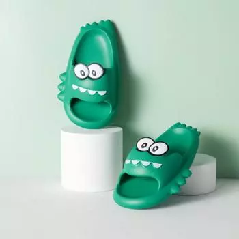 Детские тапочки Shark, летняя детская одежда для дома, ванной, для мальчиков и девочек, нескользящие сандалии 140 [inner length 13cm] сапфировый