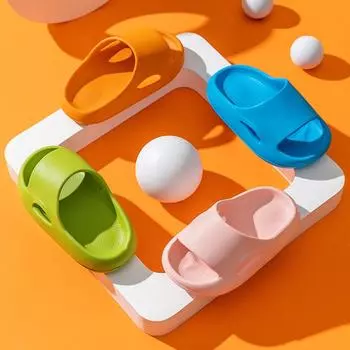 Детские тапочки TWINFLAMES, летние домашние сандалии для отдыха, уличные домашние сандалии для ванной комнаты на нескользящей мягкой подошве, сандалии для мужчин и девочек 25-26 синий