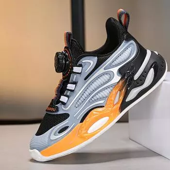 Детские теннисные туфли, модные, универсальные, повседневные, удобные, нескользящие, удобные и дышащие кроссовки для бега для детей EU28