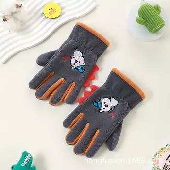 Детские теплые перчатки плюс флисовые перчатки, защищающие от холода One Size