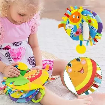 Детские тканевые книги, игрушки для раннего образования, мятая тканевая книга для малышей, младенцев и детей, идеально подходит для детского душа