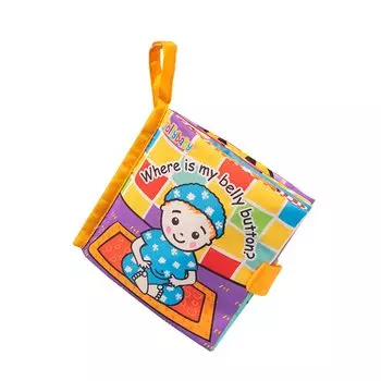 Детские тканевые книги «Пика-ку», мятая мягкая книжка на ощупь и на ощупь для младенцев, младенцев и малышей, интерактивные игрушки для колясок раннего развития 15x15x4cm