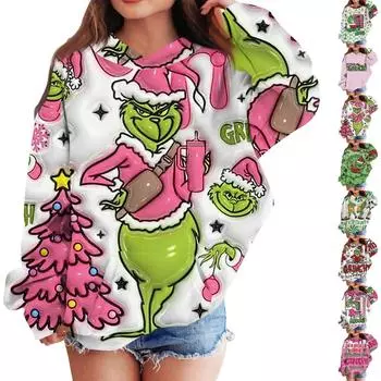 Детские толстовки с капюшоном, свободные рождественские принты, спортивная рубашка с капюшоном, модная спортивная рубашка 100 темно-зеленого