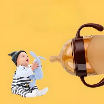 Детские товары, бутылочка-пустышка широкого диаметра, чашка для детского напитка, силиконовая бутылочка, нано-серебряная бутылочка, против метеоризма Water tap