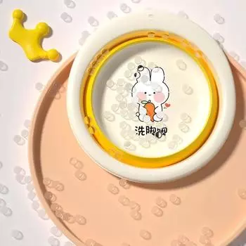 Детские товары Раковина для мытья ног, Раковина для мытья ног для новорожденных, Бытовая ванночка для ног, Складная раковина для новорожденных, Мультяшная раковина фиолетовый