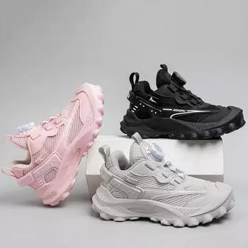 Детские трендовые удобные кроссовки для бега на мягкой подошве, студенческие модные повседневные дышащие спортивные кроссовки для мальчиков и девочек 26 розовый