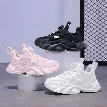 Детские трендовые удобные кроссовки для бега на мягкой подошве, студенческие модные повседневные дышащие спортивные кроссовки для мальчиков и девочек 29 белый