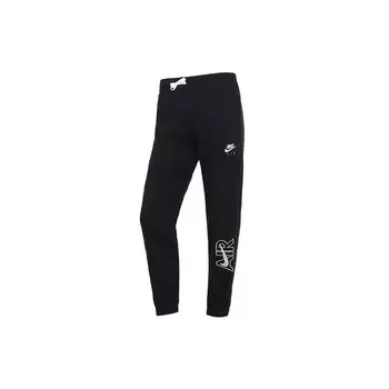 Детские трикотажные спортивные штаны с принтом логотипа Nike, черные DM8373-010 S
