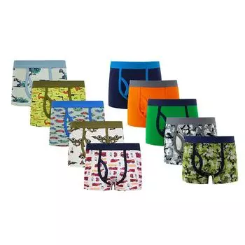 Детские трусики-боксеры с мультяшным принтом для мальчиков, детские трусы, 5 шт. 110/XS