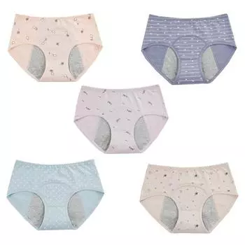 Детские трусики для девочек-подростков, хлопковые герметичные трусики для физиологического периода для девочек старше 12 лет M