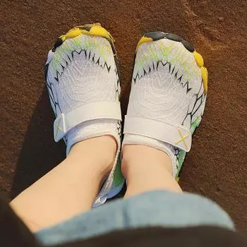 Детские туфли для купания для мальчиков, играющих в воде у моря, быстросохнущие дышащие туфли для ручья, пляжная обувь для девочек, обувь для плавания 28 розовый