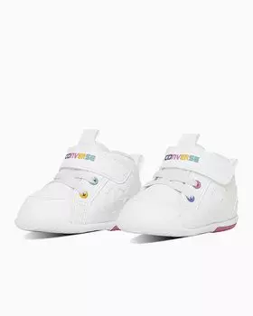 Детские туфли Mini Inch Star Baby см [Converse] Белый/Розовый/Фиолетовый 12.0