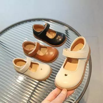 Детские туфли на липучке для девочек, туфли принцессы 21