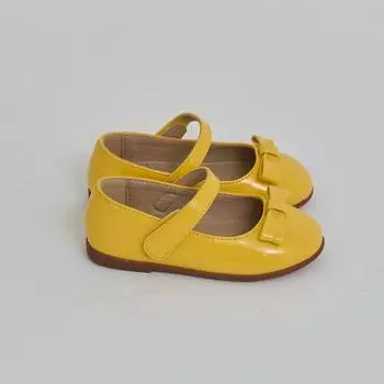 Детские туфли на плоской подошве Anya для девочек Baby Jam, желтый-Y904 130