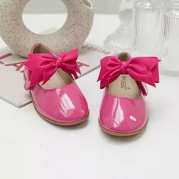 Детские туфли на плоской подошве с лентой Vivien для девочек Baby Jam, ярко-розовый - Y788 130