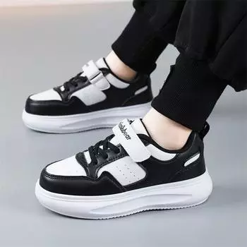 Детские удобные кроссовки для бега Four Seasons, трендовая обувь для мальчиков и девочек, повседневная дышащая спортивная обувь для спортзала 28 белый