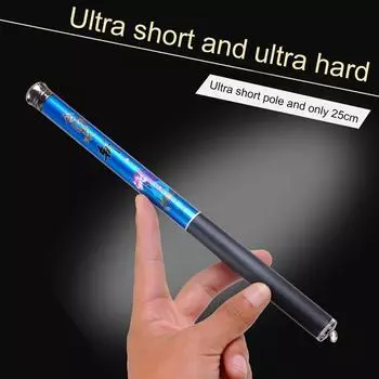 Детские удочки 1,8/2,1/2,4/2,7/3,0 м телескопическая ручная удочка, прочные удочки, снасти для уличных озер 1.8M синий