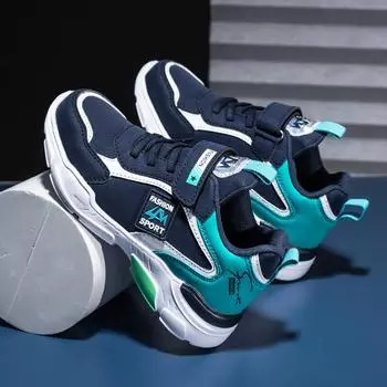 Детские уличные водонепроницаемые кожаные кроссовки, легкая повседневная обувь, спортивная обувь для больших мальчиков и девочек 28 красный