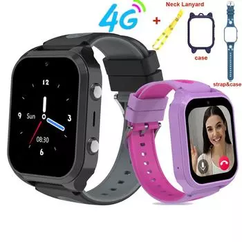Детские умные часы 4G с GPS/LBS/WIFI, местоположение, видеовызов, игра, SOS HD, сенсорный экран, IP67, водонепроницаемые, детские умные часы для девочек и мальчиков