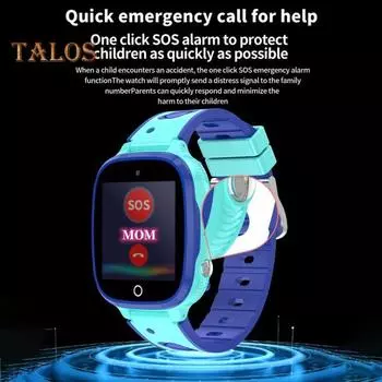 Детские умные часы с камерой 2G, сетевая двусторонняя связь, водонепроницаемые многофункциональные часы, монитор сна, шагомер, будильник розовый