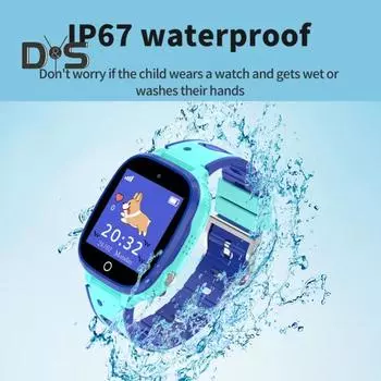 Детские умные часы с камерой 2G, сетевая двусторонняя связь, водонепроницаемые многофункциональные часы, монитор сна, шагомер, будильник розовый