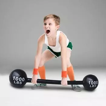 Детские утолщенные из ПВХ надувные игрушки со штангой, детские гантели для фитнеса, спортивная игрушка