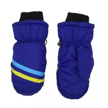 Детские утолщенные теплые зимние детские лыжные перчатки с длинными рукавами, варежки для катания на снегу, сноуборде на открытом воздухе королевский синий