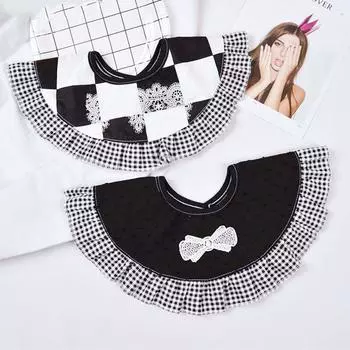 Детские вещи, хлопковые детские нагрудники с кружевом, нагрудники для маленьких девочек, накладной детский воротник, детский нагрудник, милый шарф для новорожденных, тряпки для отрыжки