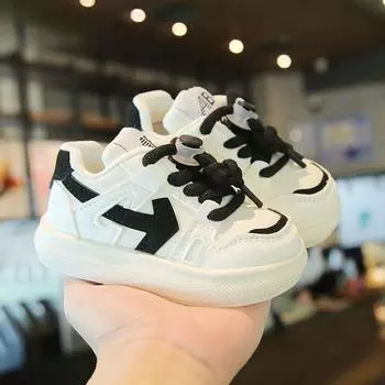 Детские весенне-осенние повседневные дышащие кроссовки для бега для девочек и мальчиков, нескользящая детская обувь для доски 23 розовый