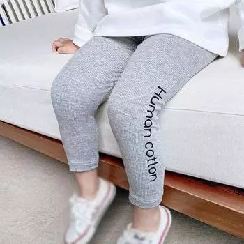 Детские весенние и летние леггинсы для мужчин и женщин, детские повседневные брюки, эластичные домашние брюки в иностранном стиле 90