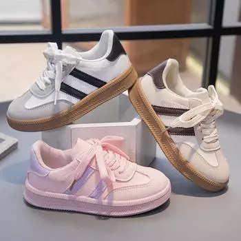 Детские весенние и осенние низкие повседневные кроссовки для бега с доской для сноуборда 26 белый