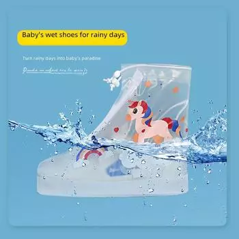 Детские водонепроницаемые резиновые сапоги средней высоты — нескользящие, прочные и симпатичные для мальчиков и девочек XX-Large