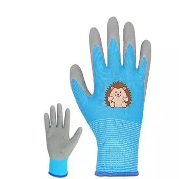 Детские защитные перчатки, прочные водонепроницаемые садовые перчатки, посадка, 4 размера XS розовый