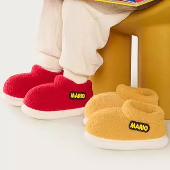 Детские зимние ботинки для девочек, зимние нескользящие бархатные ботинки для мальчиков из хлопка, водонепроницаемые теплые детские ботинки 21 красный