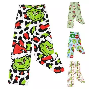 Детские зимние брюки Длинные брюки с принтом 120 красный